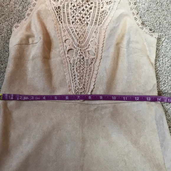 Suede beige dress - Picture 5 of 5